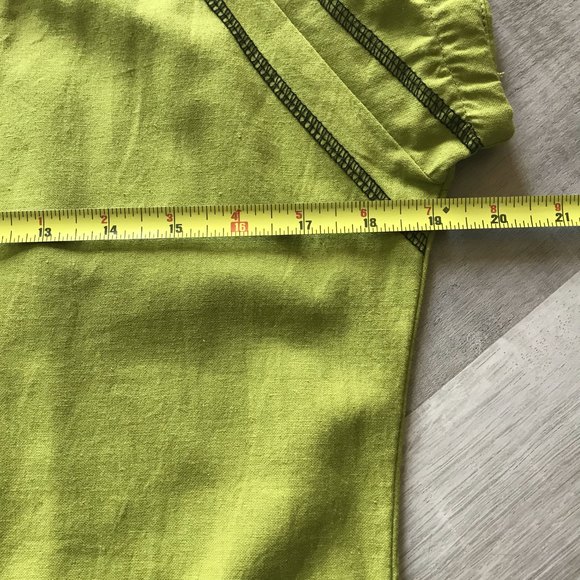 Fuchhi Cotton Floral Embroidered Dress w Pockets shoulder ties Drawstring Med - Picture 8 of 9